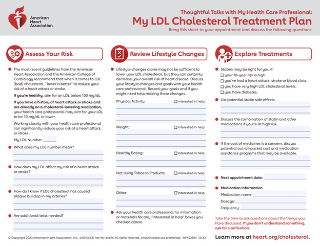 Download your treatment plan sheet