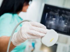 Technician doing ultrasound